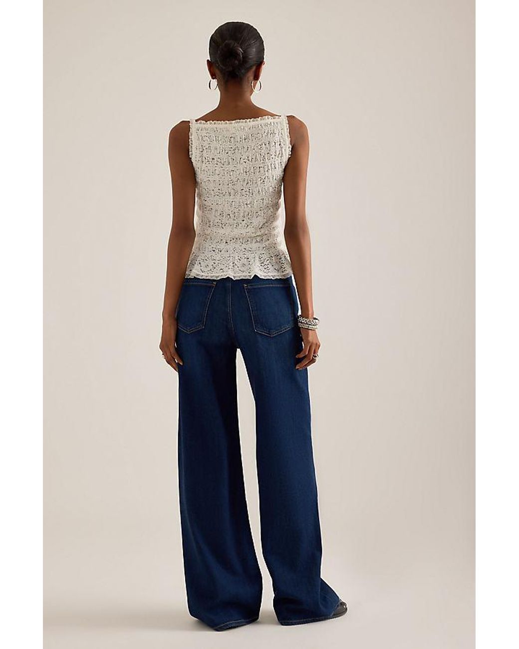 Citizens of Humanity Blue Lyra Wide-Leg Jeans