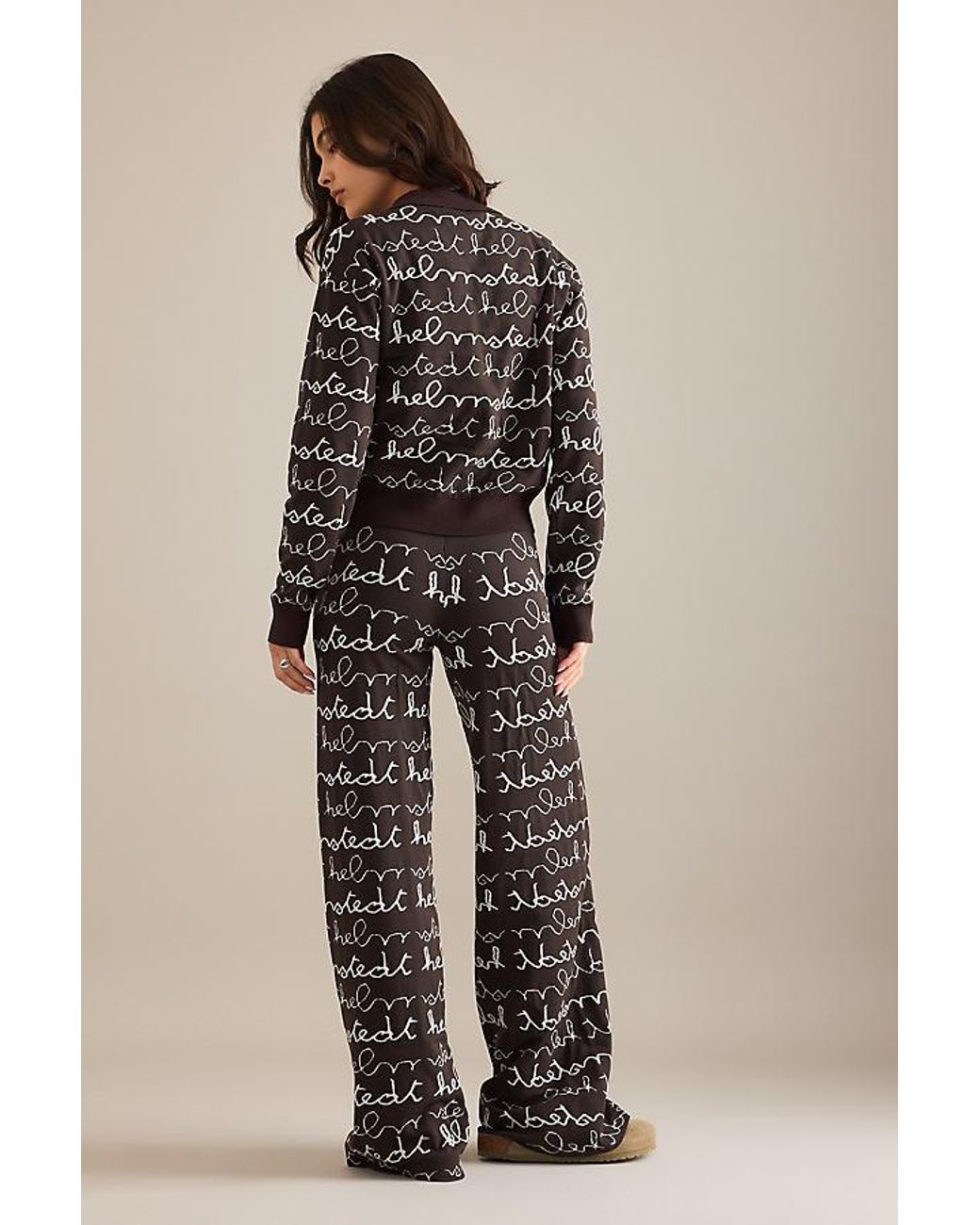 Helmstedt Natural Knit Logo Trousers