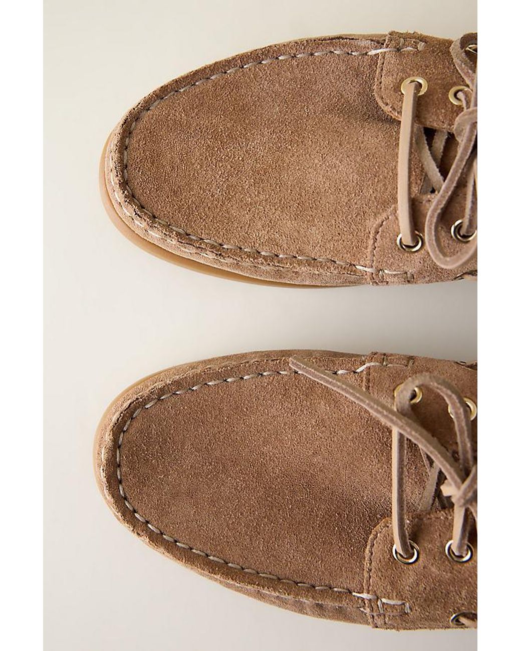 Vagabond Natural Vagabond Loui Suede Boat Shoes