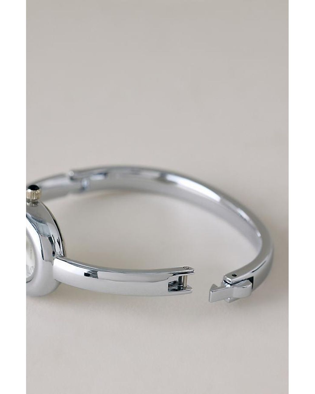 By Anthropologie Gray Hinge Cuff Watch