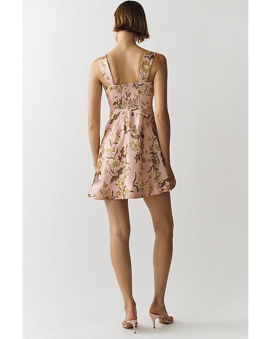 Maeve Natural Jocelyn Sleeveless Slip Mini Dress