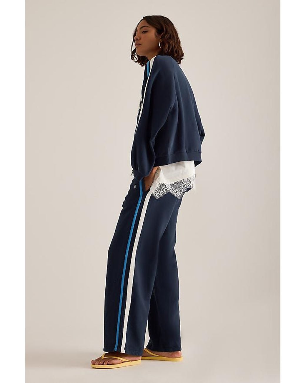 4th & Reckless Blue Taylor Wide-Leg Joggers