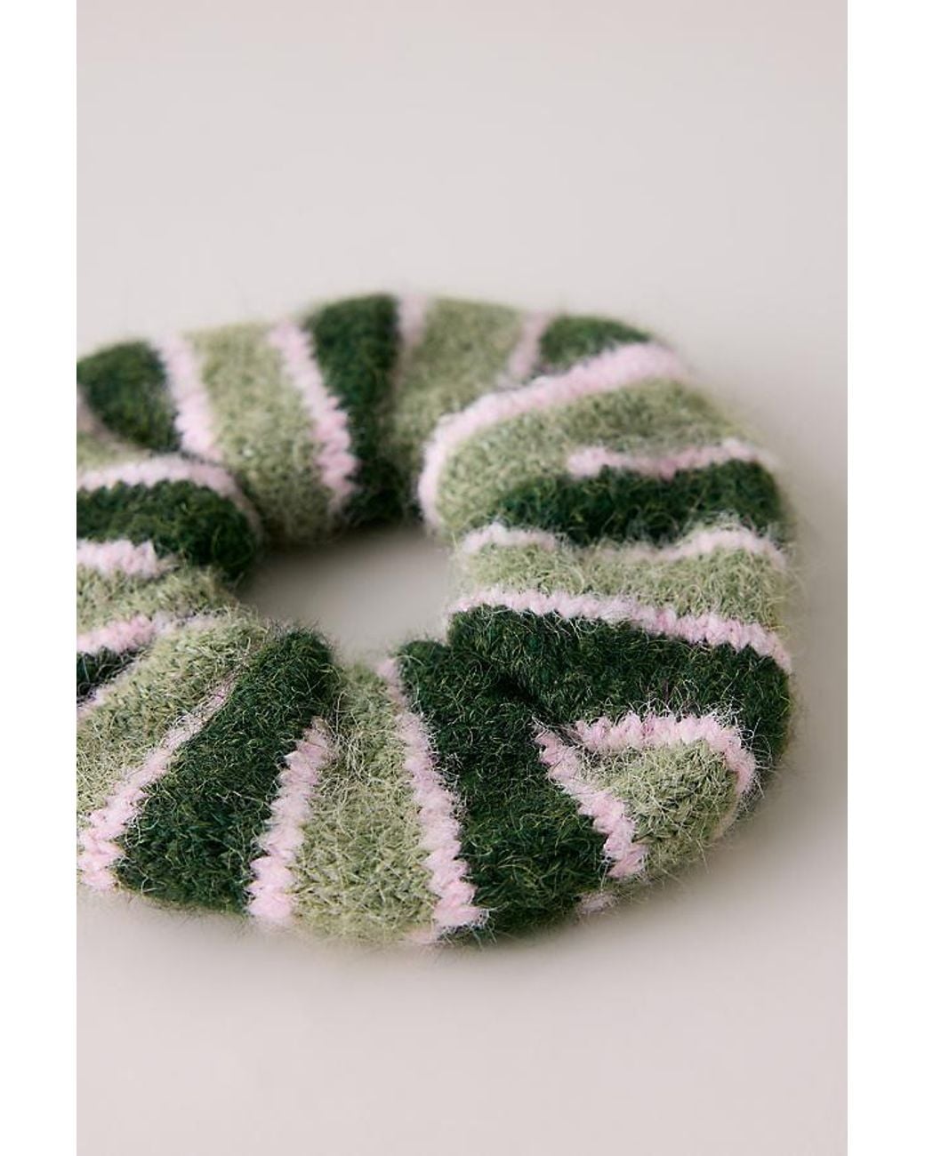 By Anthropologie Green Knitted Scrunchie