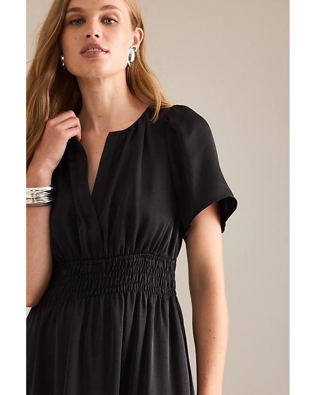 strap formal dresses Wedtrend Women Black Prom Dress Mermaid Spaghetti Straps Satin Formal  Evening Dress with Split Front – WEDTREND main image 1