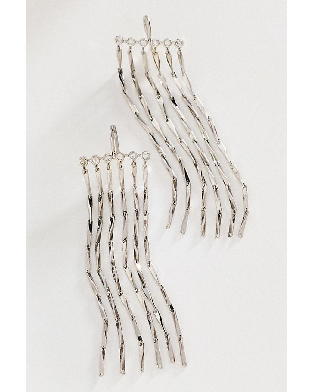Anthropologie White Chainmail Crawler