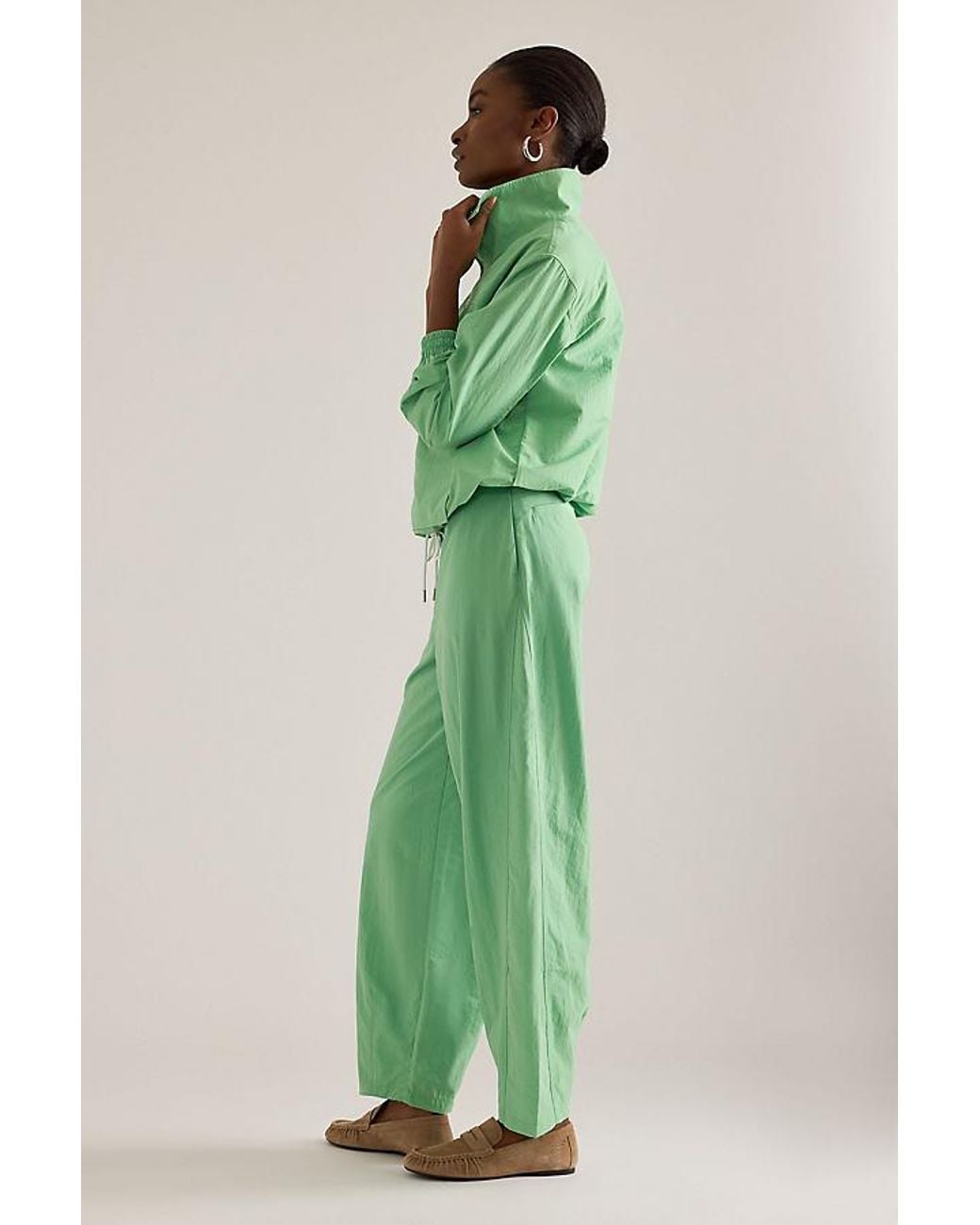 ALIGNE Green Rain Half-Zip Jacket