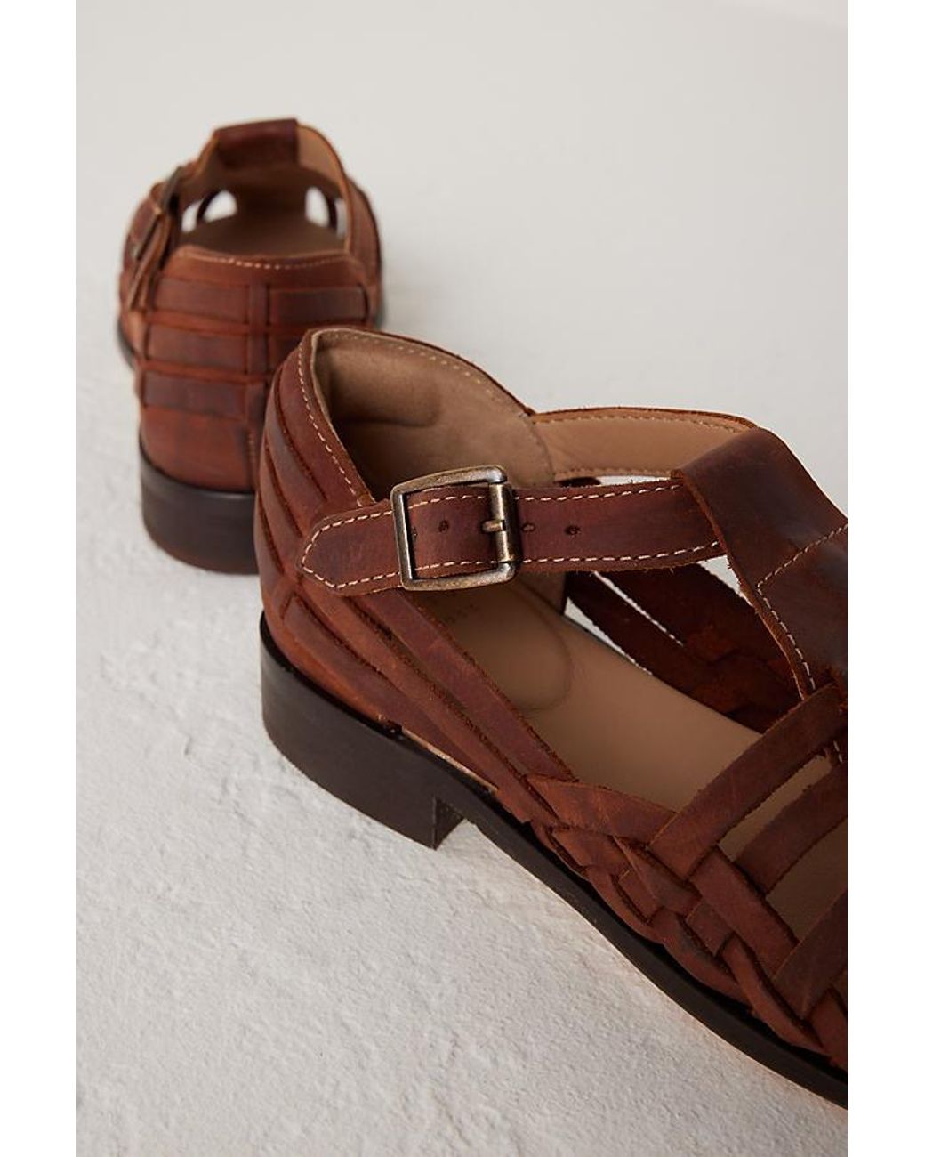 H by Hudson Sandals - brown - (Pre-owned) - Zalando.de