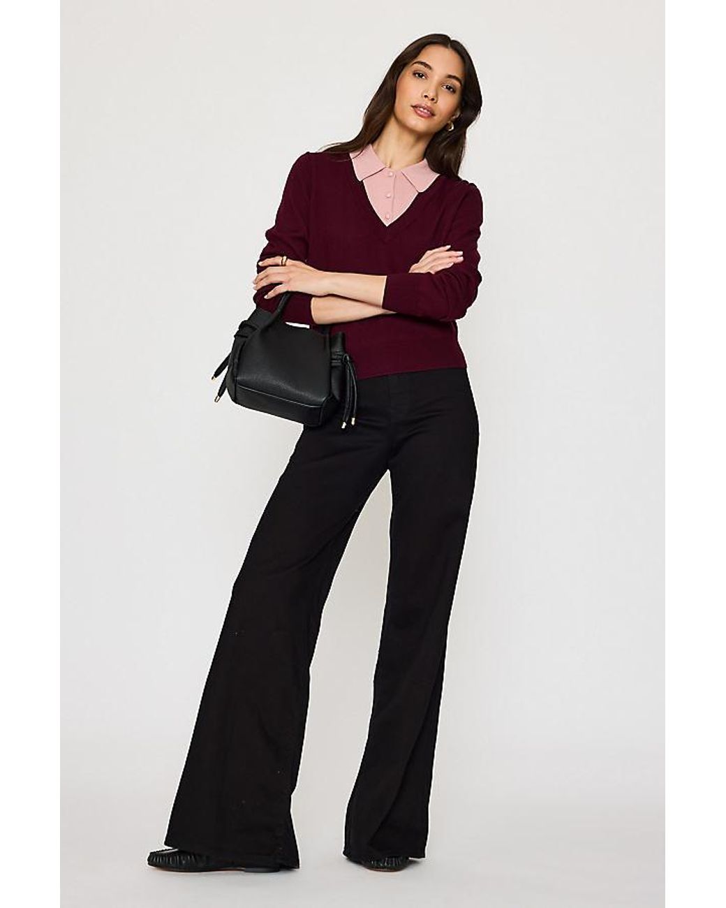 GOOD AMERICAN Blue Good Waist Palazzo Jeans