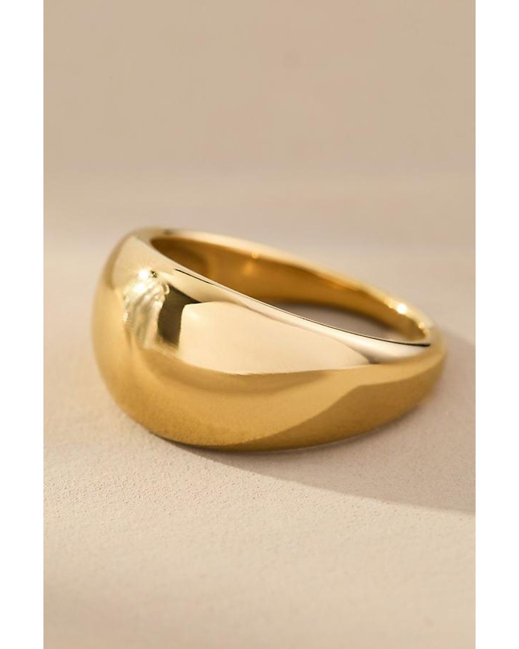 By Anthropologie Natural Water-Resistant Dome Ring
