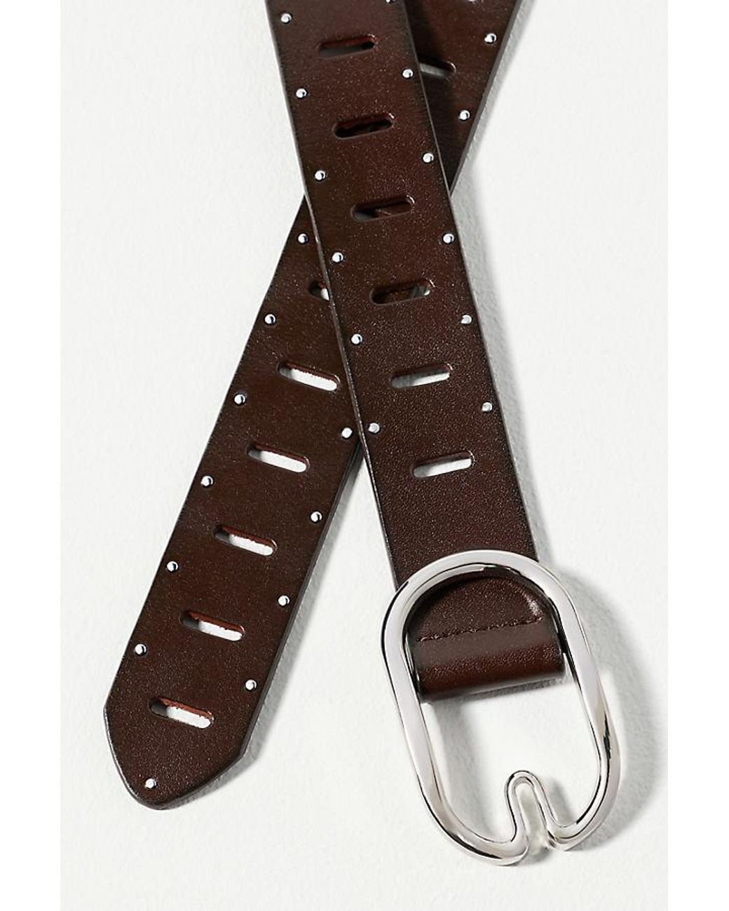 By Anthropologie Brown Adjustable Loop Belt