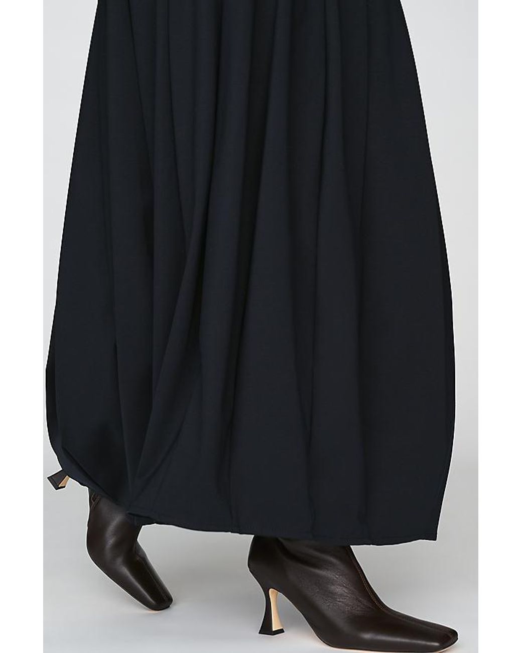 By Anthropologie Blue Modern Barrel Midi Skirt