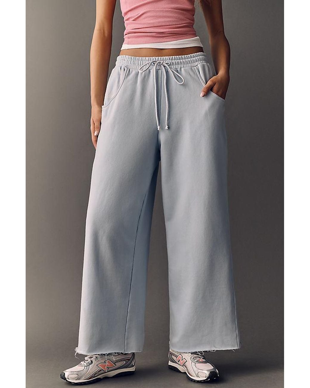Daily Practice Gray Easy Mile Wide-Leg Joggers