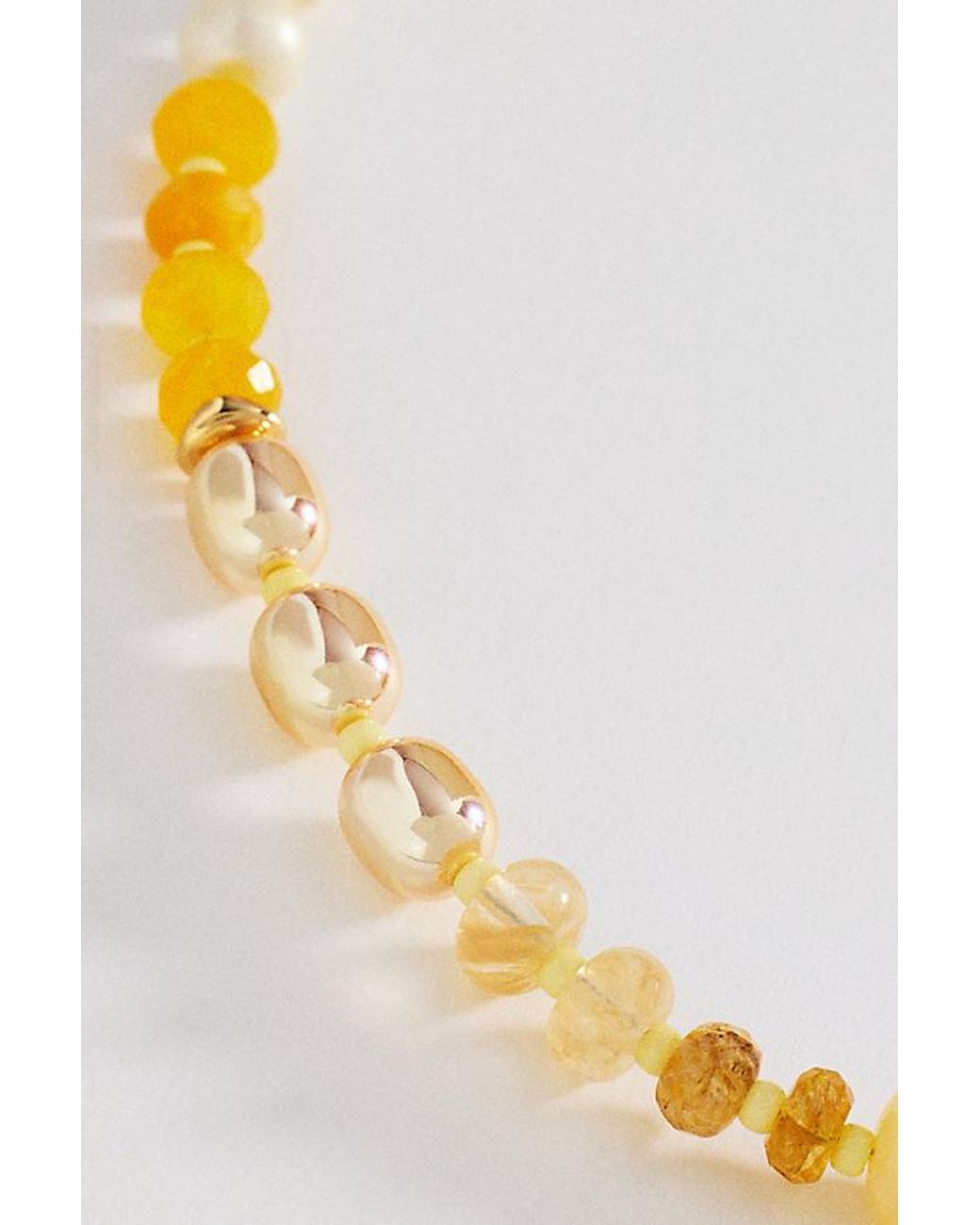 Anthropologie White Stone Necklace