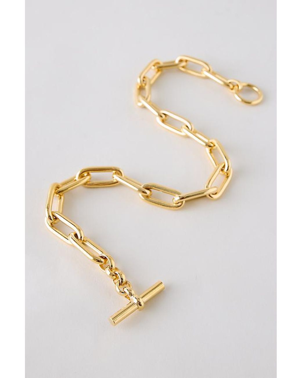 Tilly Sveaas White Plated Oval Link Bracelet