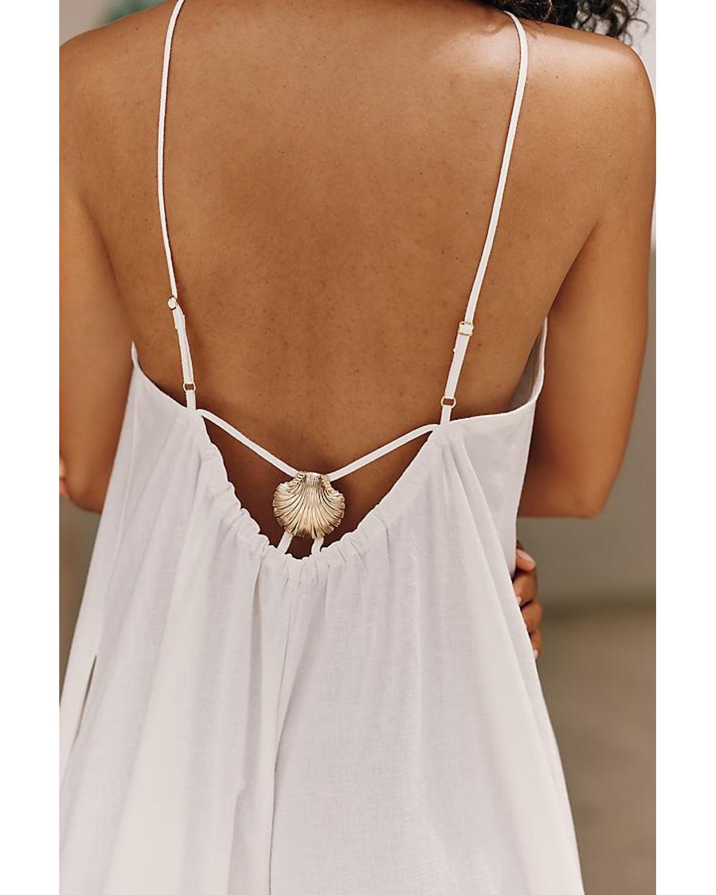 Celandine Multicolor Cotton-Linen Seashell Wide-Leg Jumpsuit