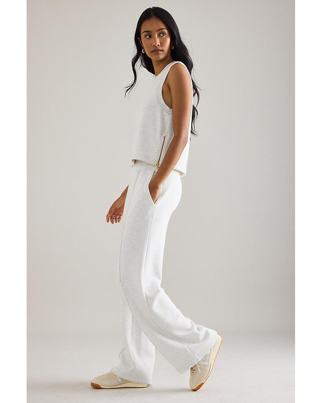 Varley White The Wide Leg 30 Trousers