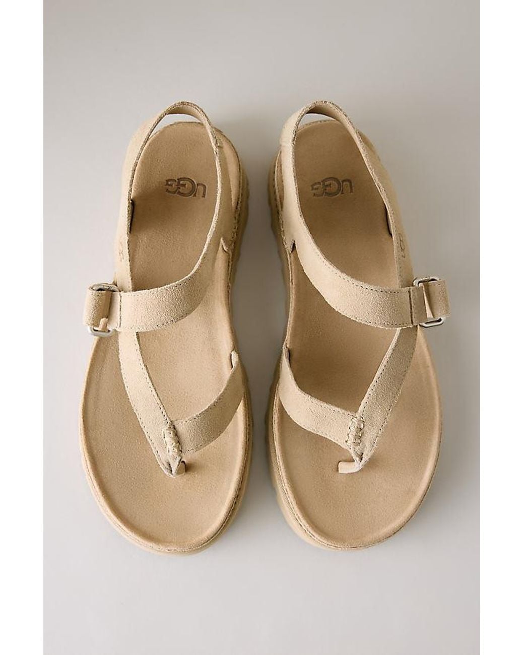 Ugg Natural Goldengaze Toe Post Sandals
