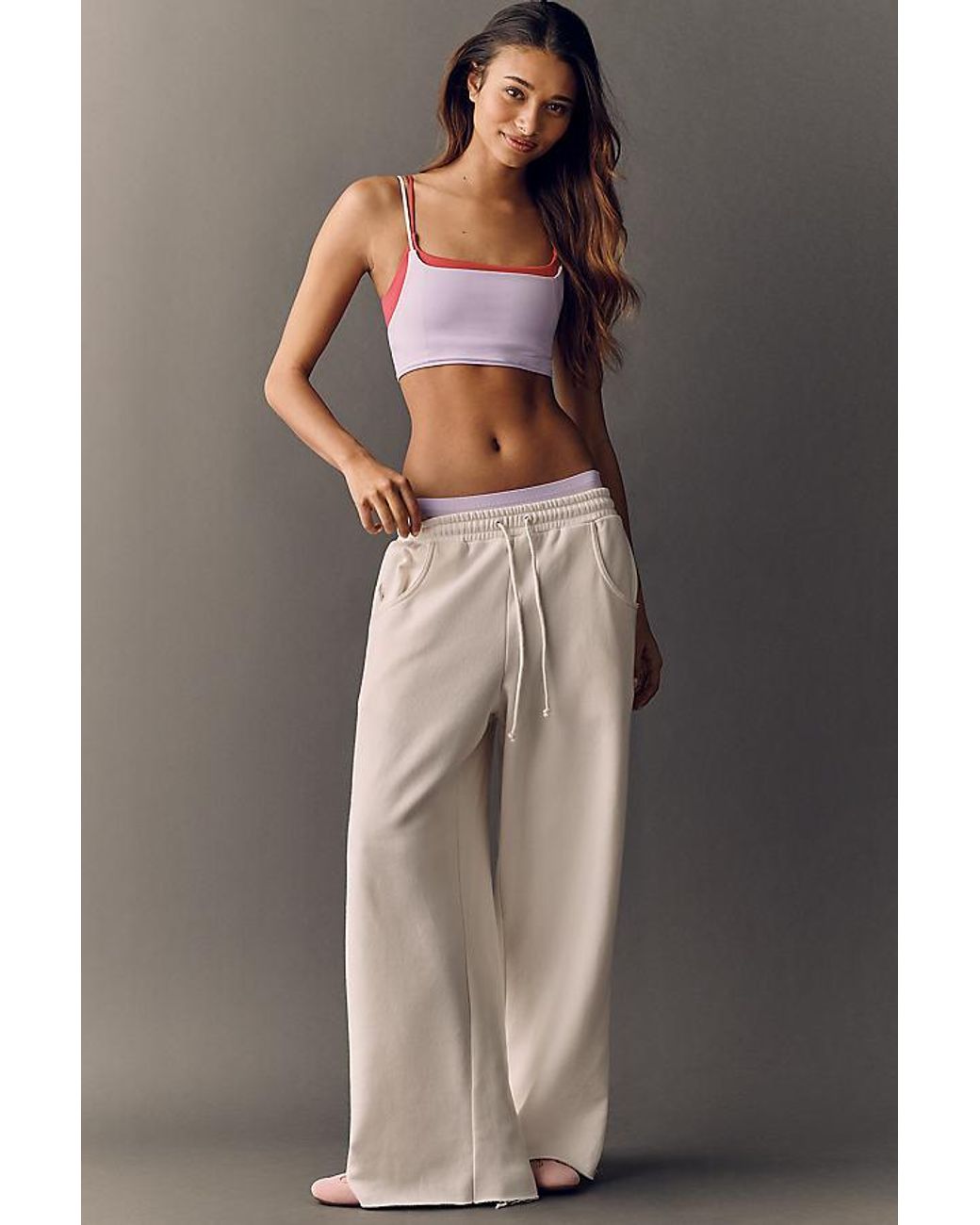 Daily Practice Gray Easy Mile Wide-Leg Joggers