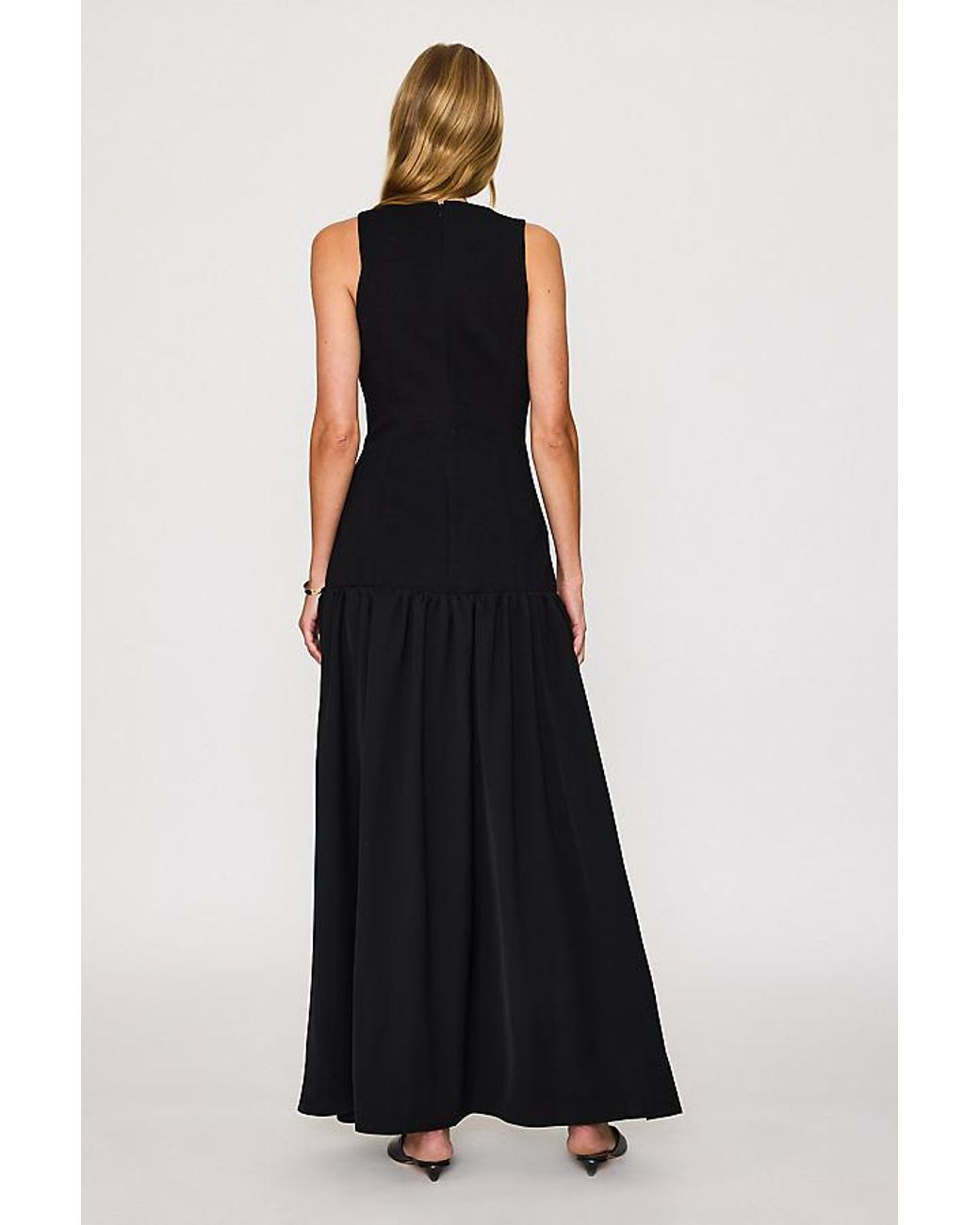 Odd Muse Black Drop-Waist Maxi Dress