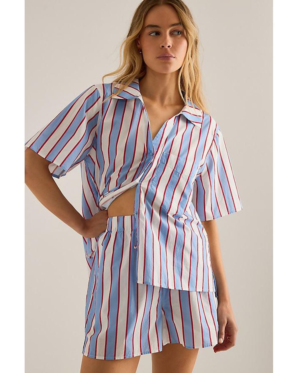 It's 9pm Blue Matilda Short Pyjama Set