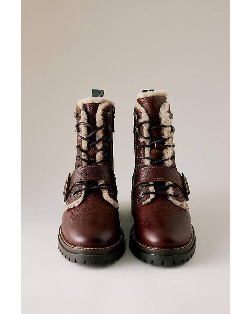 Barbour Brown Pendle Leather Boots