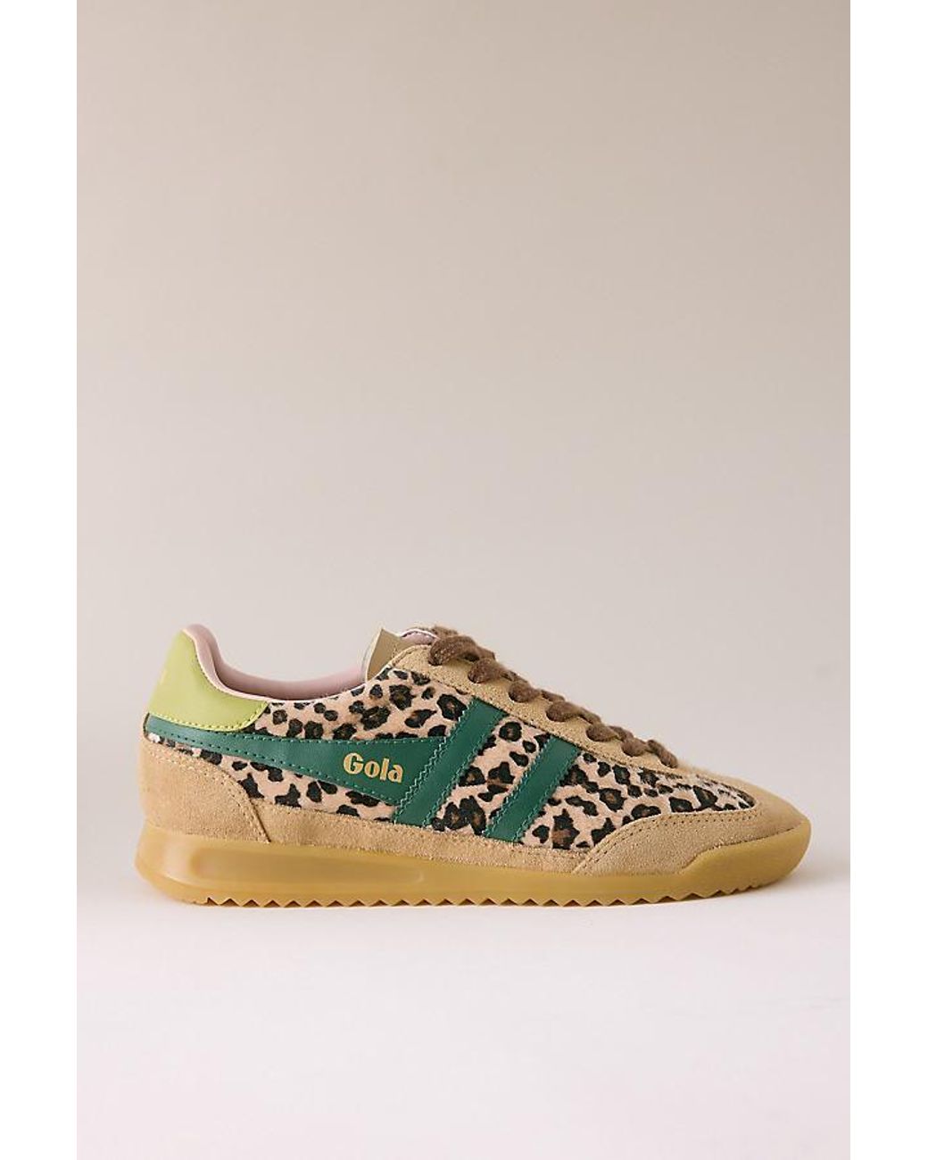 Gola Green X Anthropologie Leopard Tornado Trainers