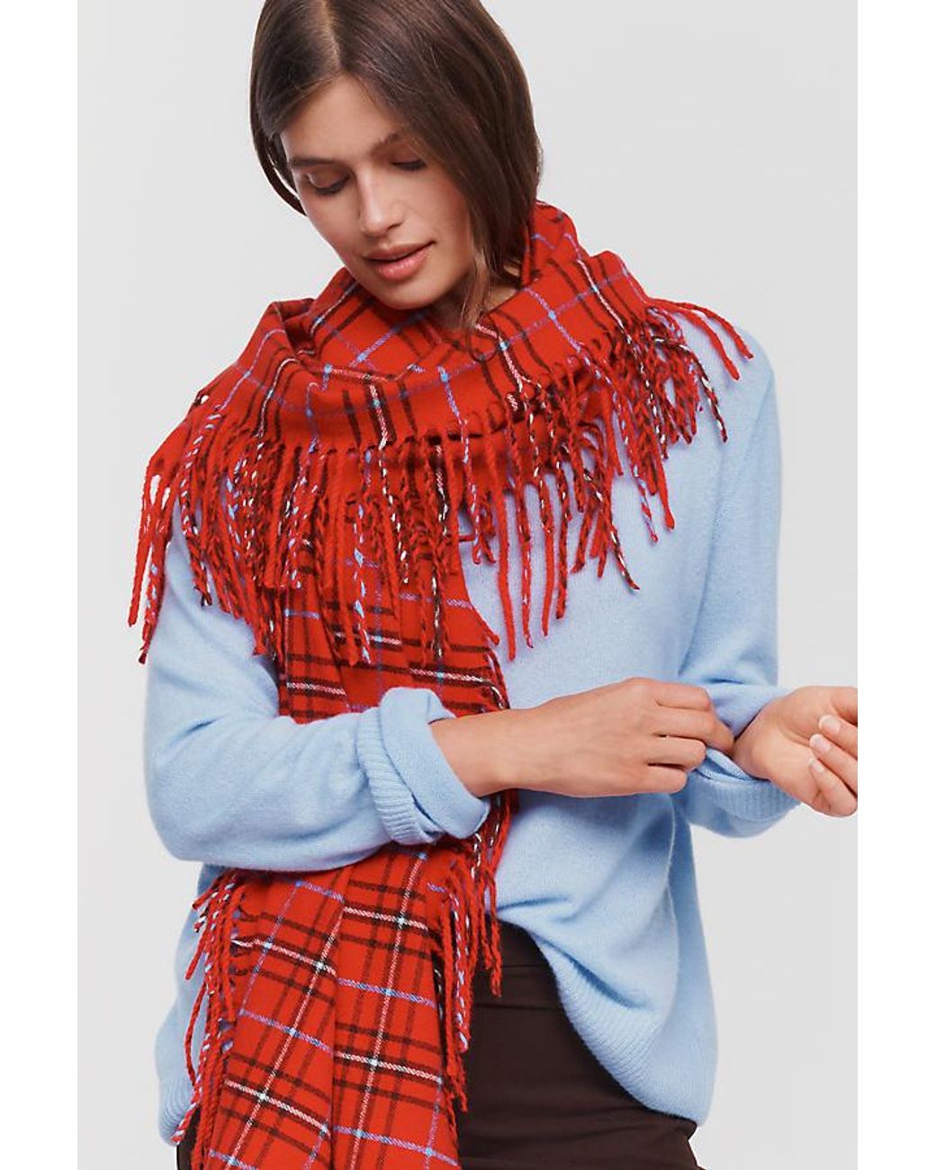 Maeve Brown Brushed Scarf