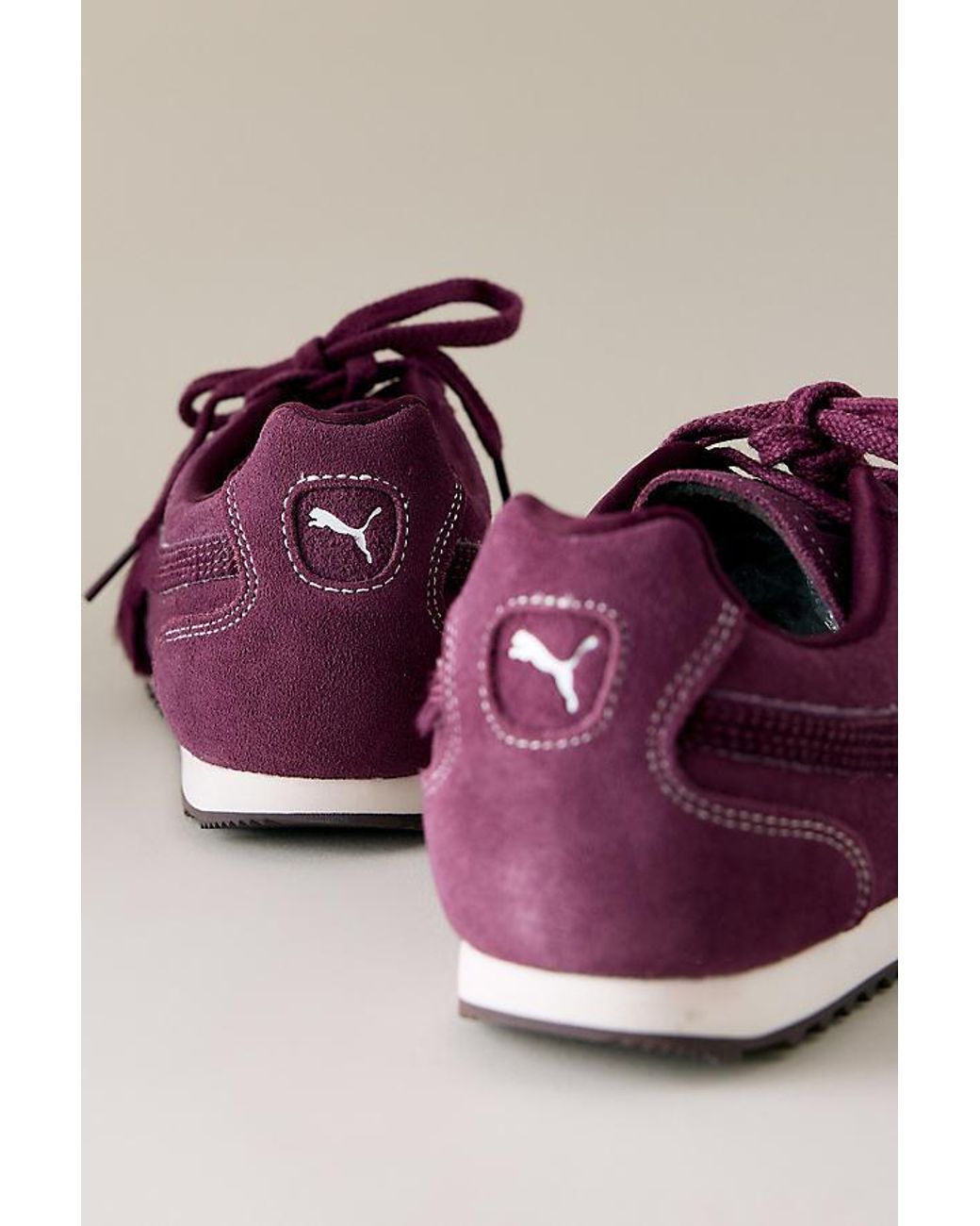 PUMA Brown Arizona Pony Hair Suede Trainers