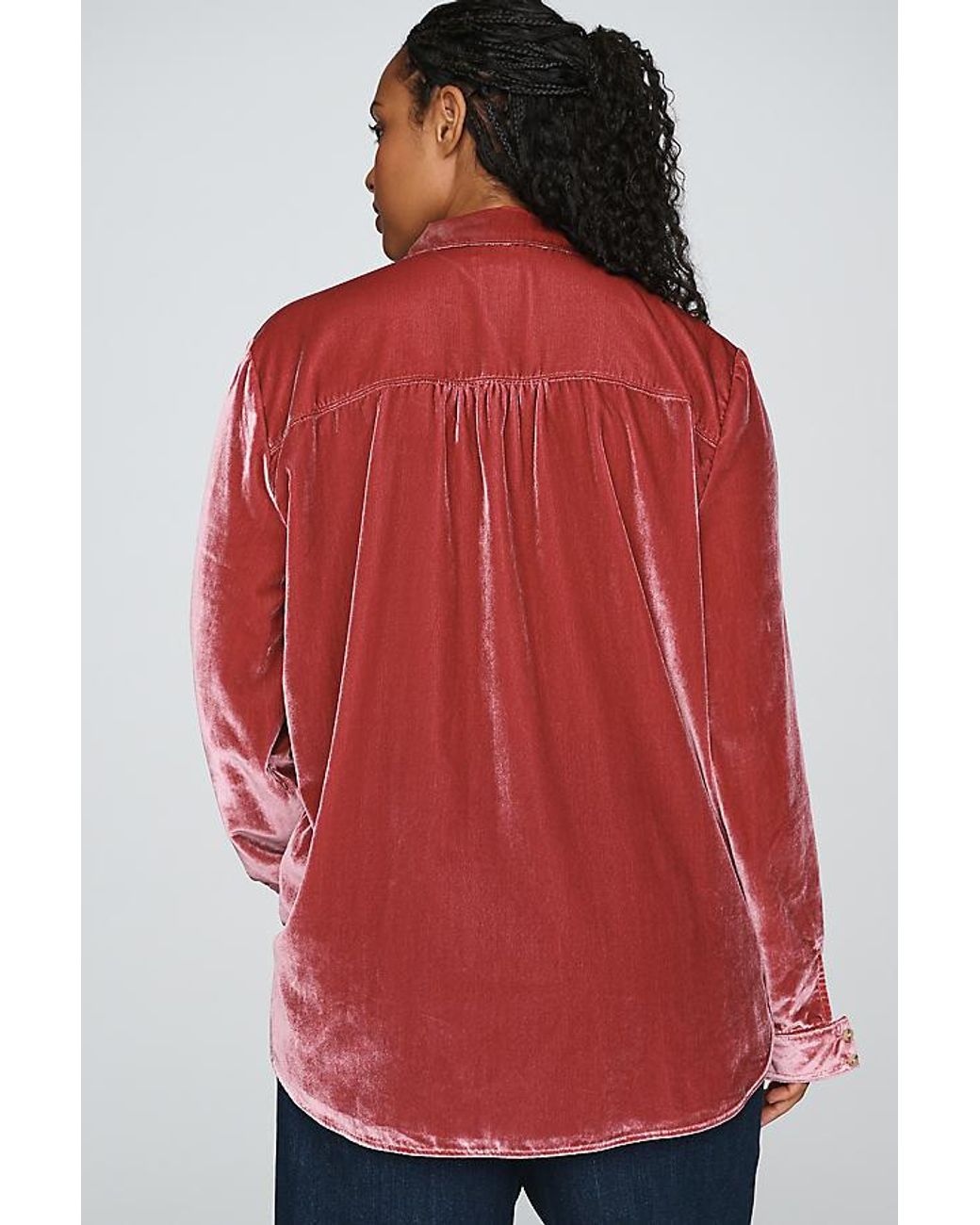 Pilcro Pink The Hadley Relaxed Buttondown Shirt By Velvet Edition