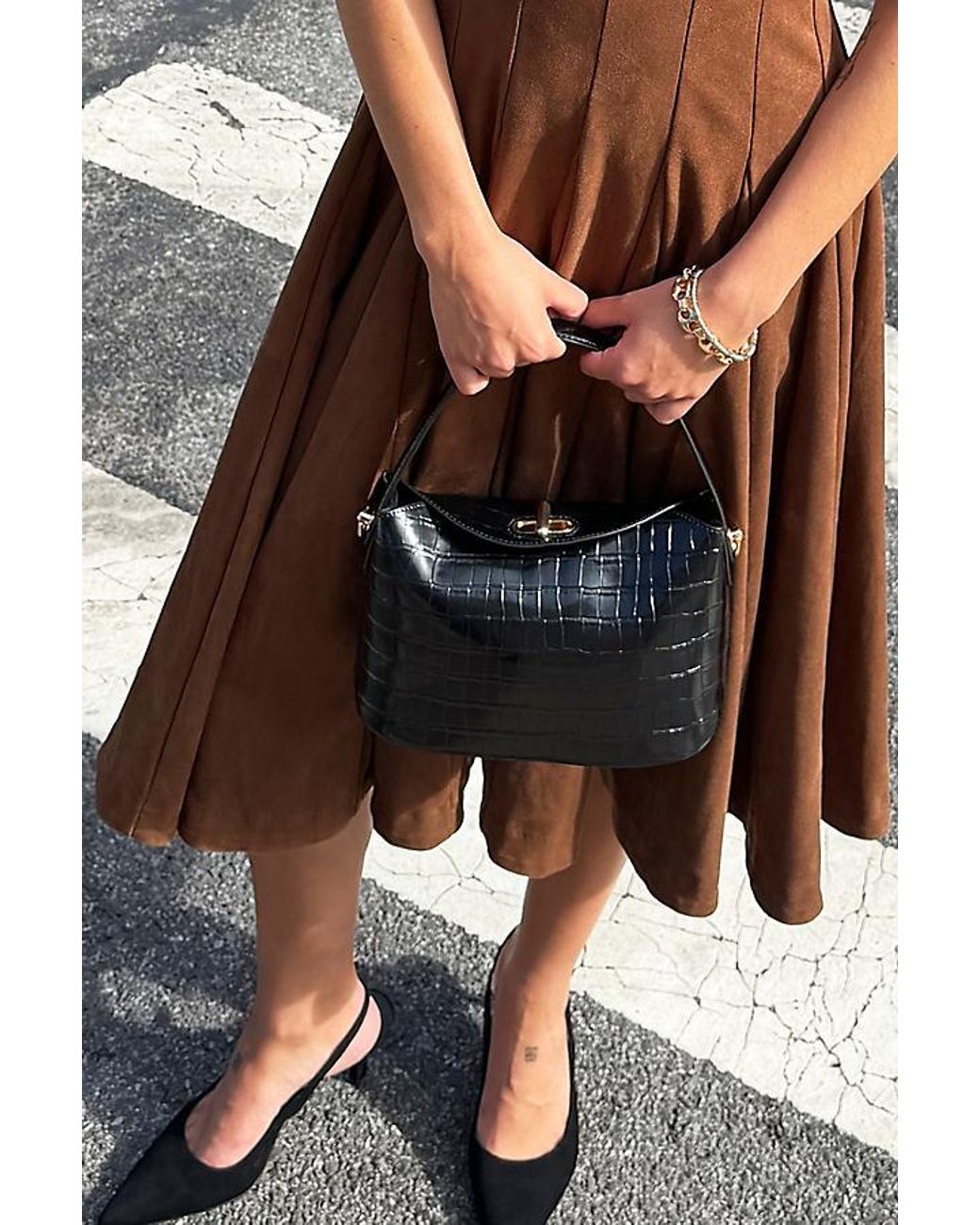 Maeve Brown Tarryn Fit & Flare Midi Dress