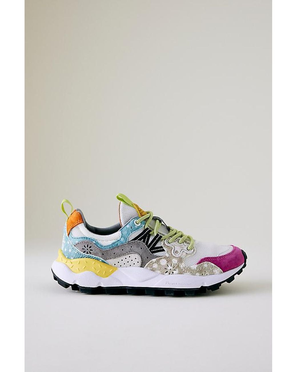 Flower Mountain Metallic Yamano 3 Suede Trainers
