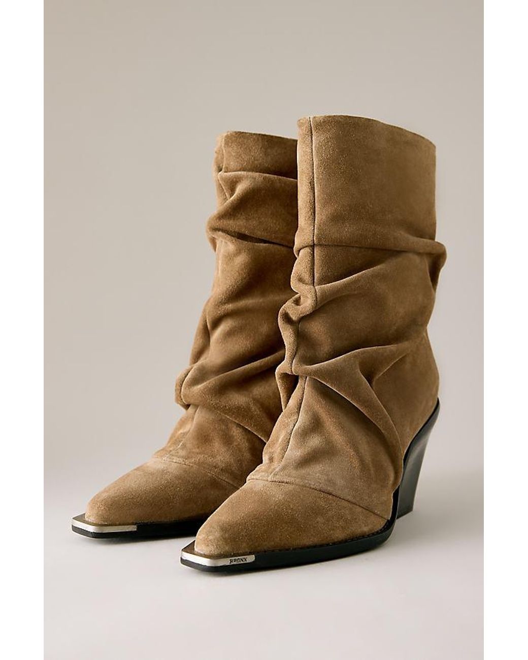 Bronx Natural Slouch Kole Ankle Boots