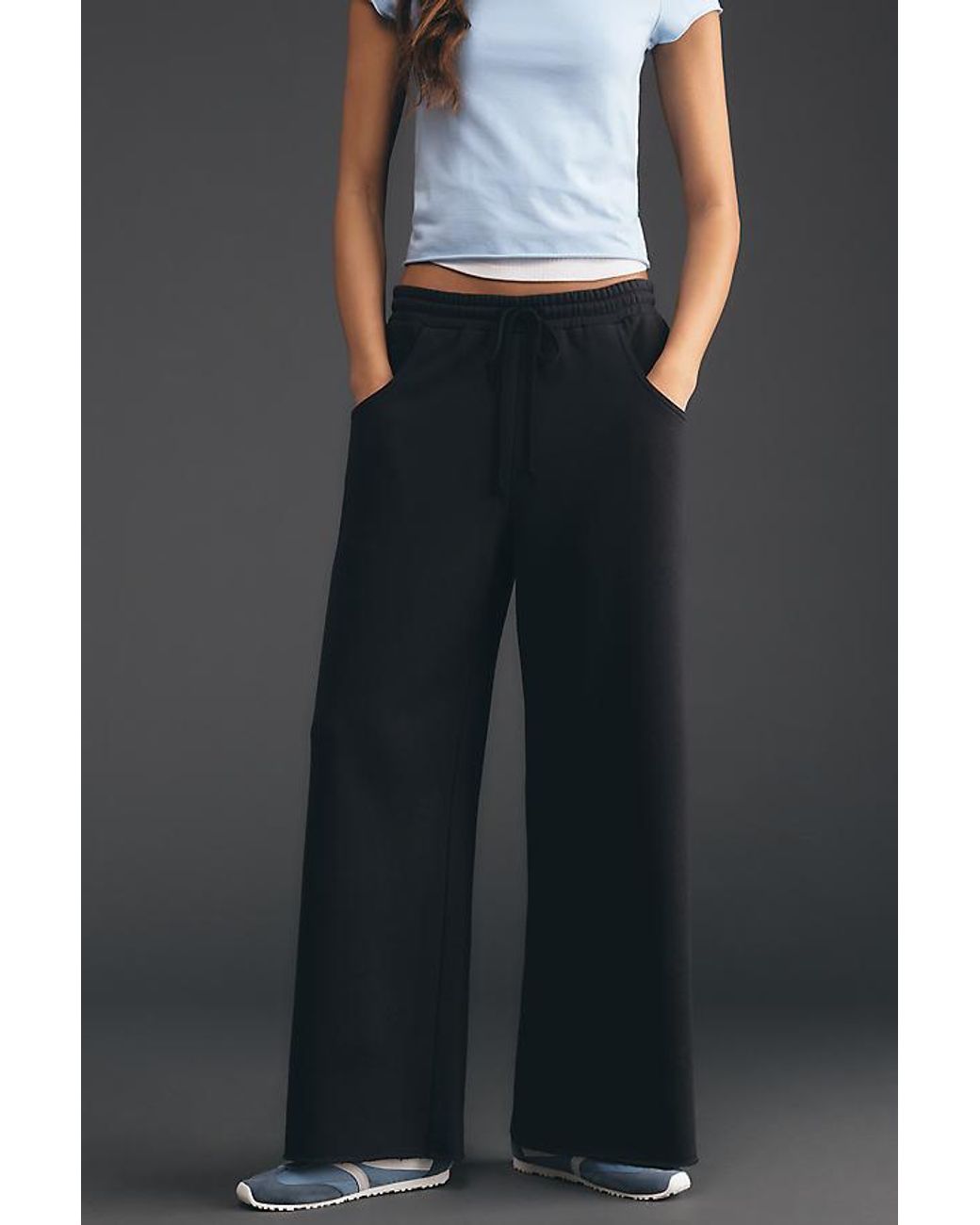Daily Practice Black Easy Mile Wide-Leg Joggers
