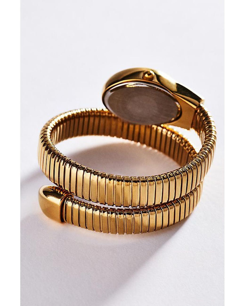 By Anthropologie Metallic Stretch Wrap Watch