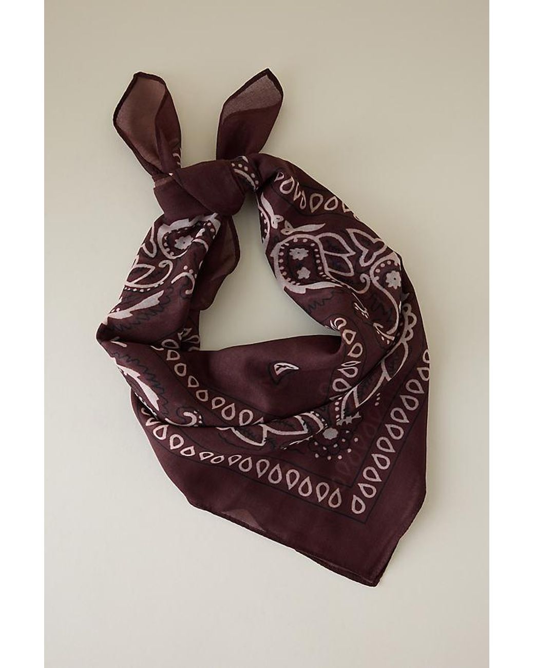 Anthropologie Blue Cotton Bandana Headscarf
