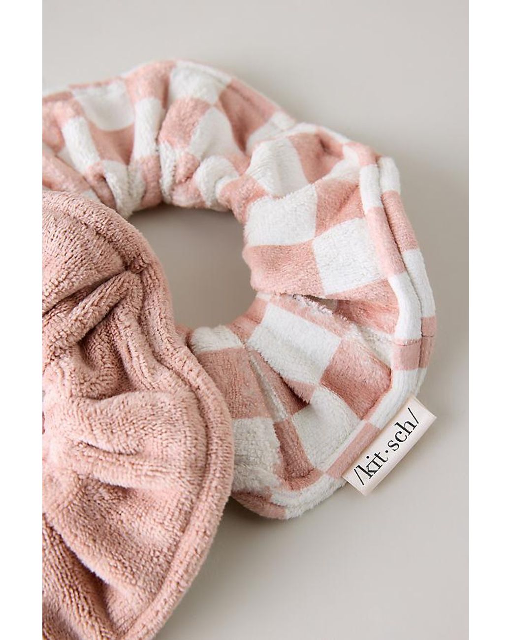 Kitsch Pink Microfiber Quick-Dry Towel Scrunchies, Set Of 2
