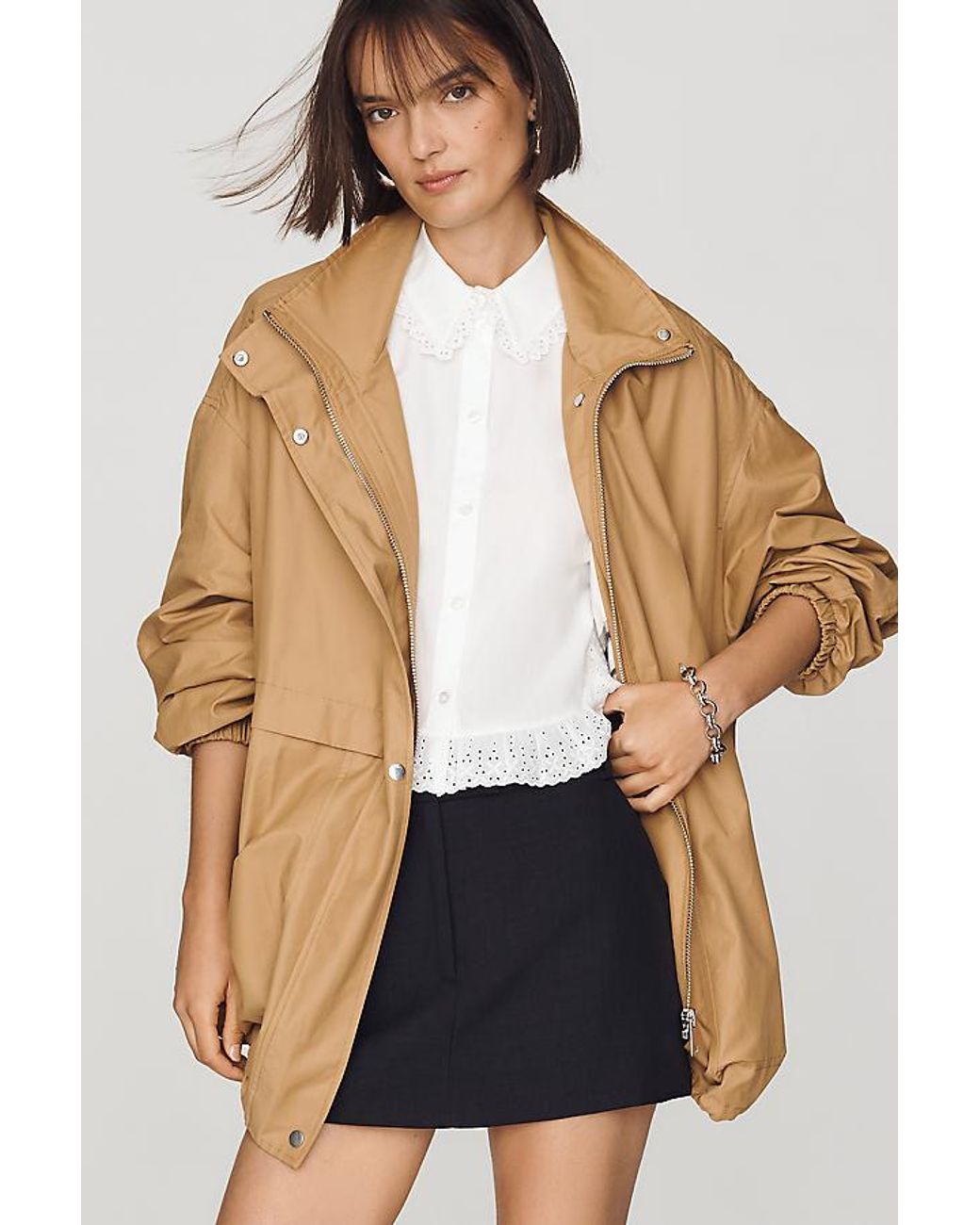Maeve Natural Oversized Lightweight Jacket