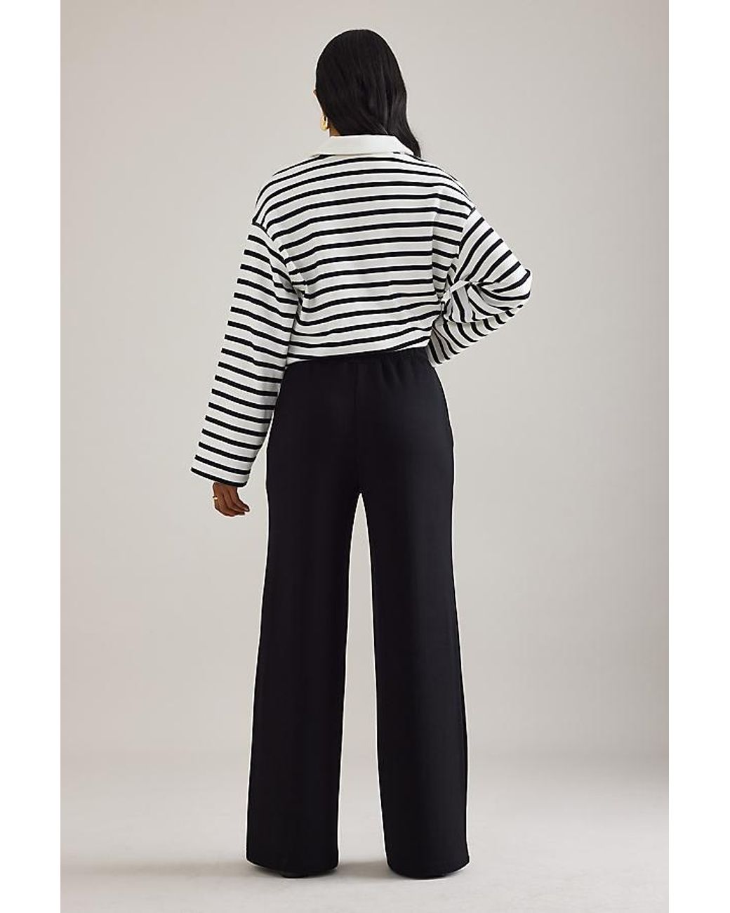 Varley Black The Wide Leg 30 Trousers