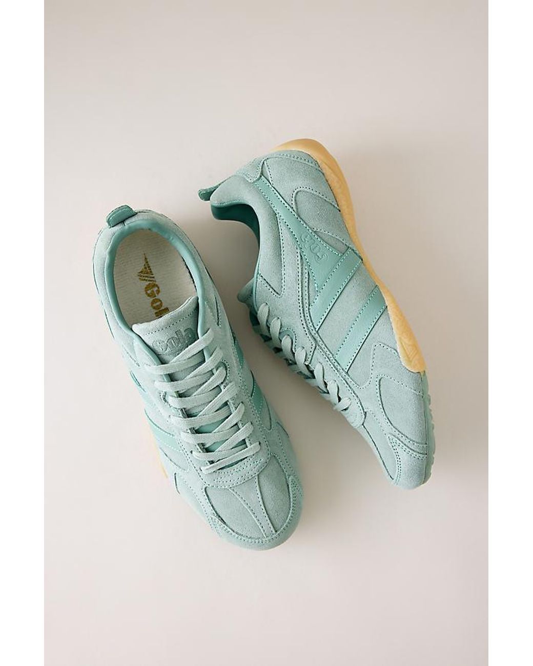 Gola Green Corva Suede Trainers