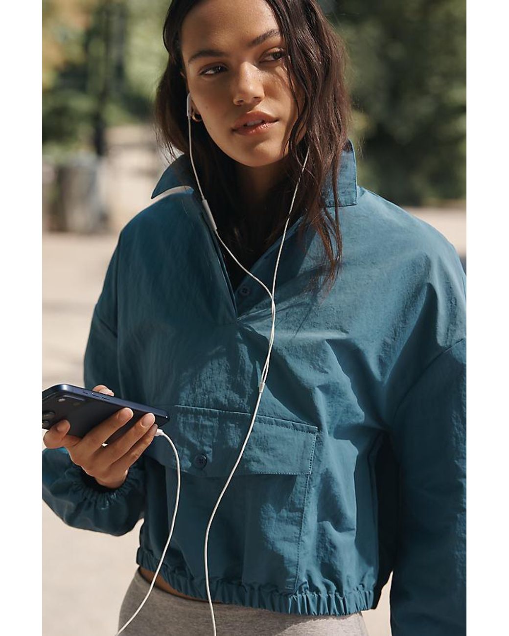 Daily Practice Green Bubble Anorak Jacket