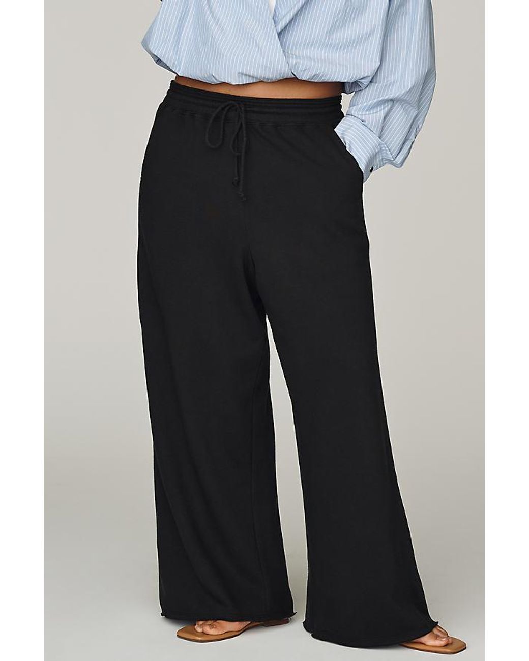 Daily Practice Black Easy Mile Wide-Leg Joggers