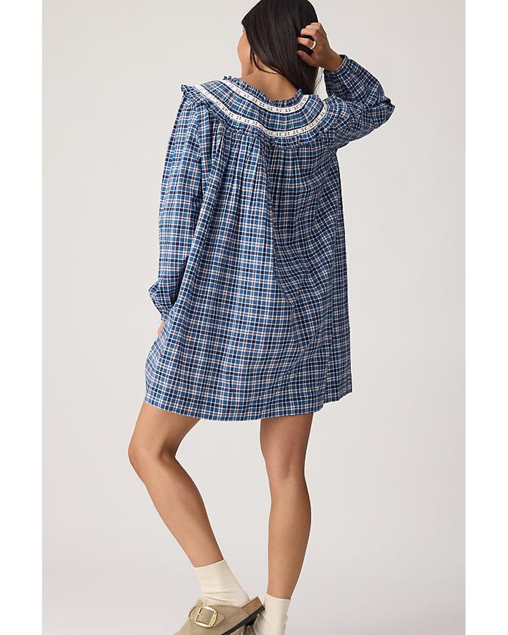 Damson Madder Blue Muse 100% Cotton Nightdress