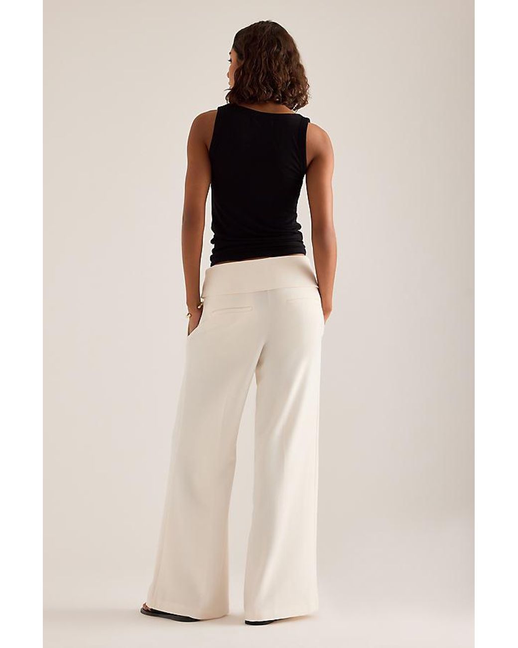 By Anthropologie Natural Modern Flare Trousers