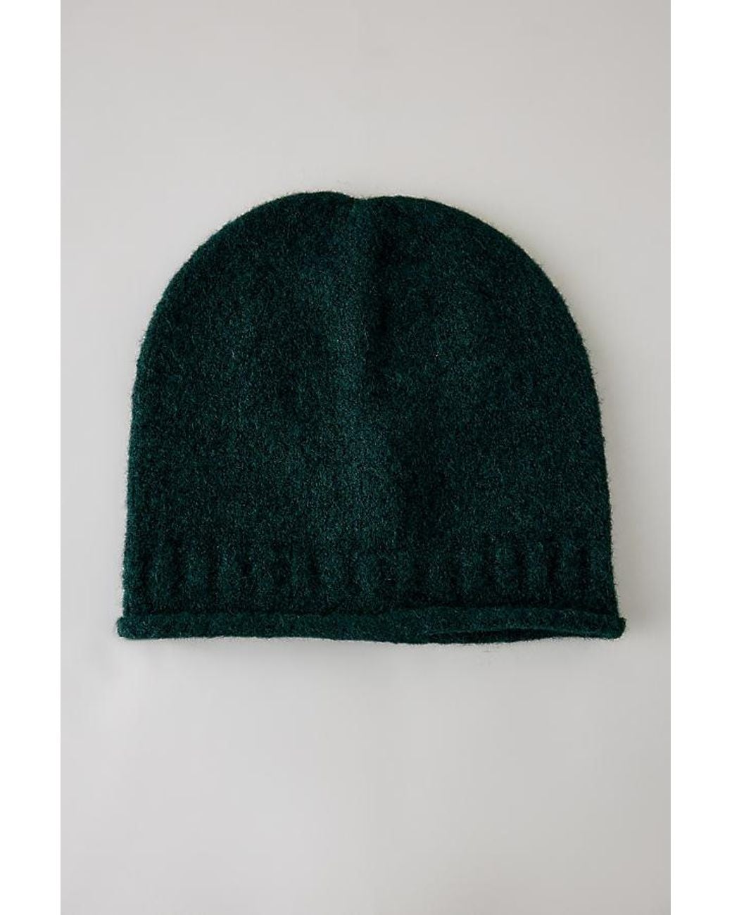 By Anthropologie Green Cuffless Beanie