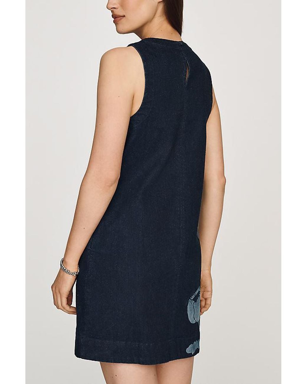 Maeve Blue Emmy Sleeveless Denim Swing Dress