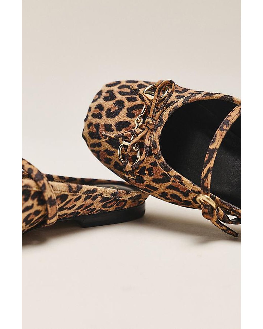 Maeve Black Leather Horsebit Mules