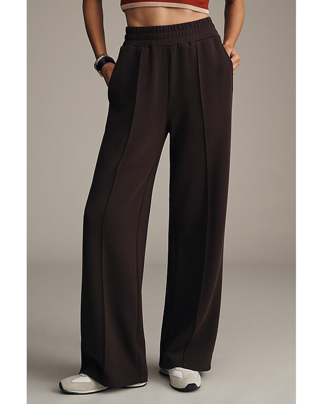 Varley Brown The Wide Leg 30" Trousers