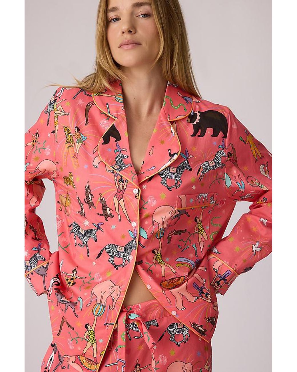 Karen Mabon Red Circus Long Pyjama Set