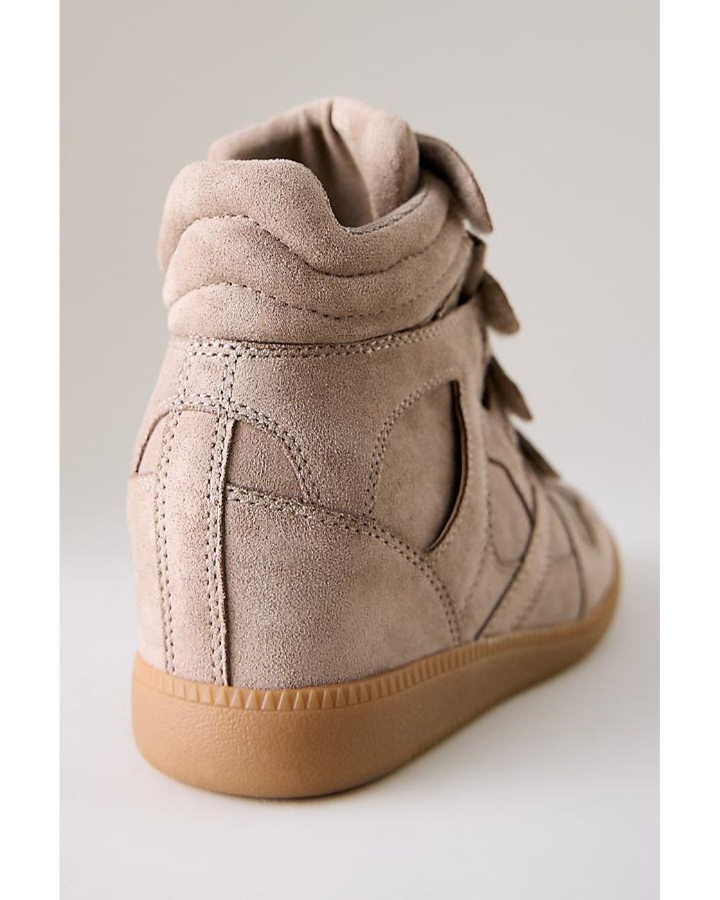 Silent D Natural Sara High-Top Wedge Trainers