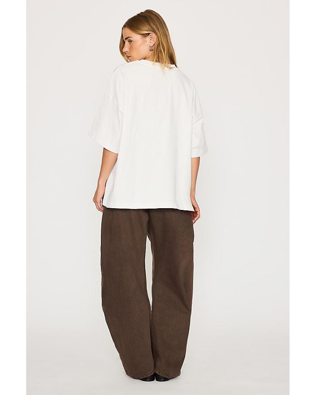 4th & Reckless White Elif Oversized Graphic T-Shirt